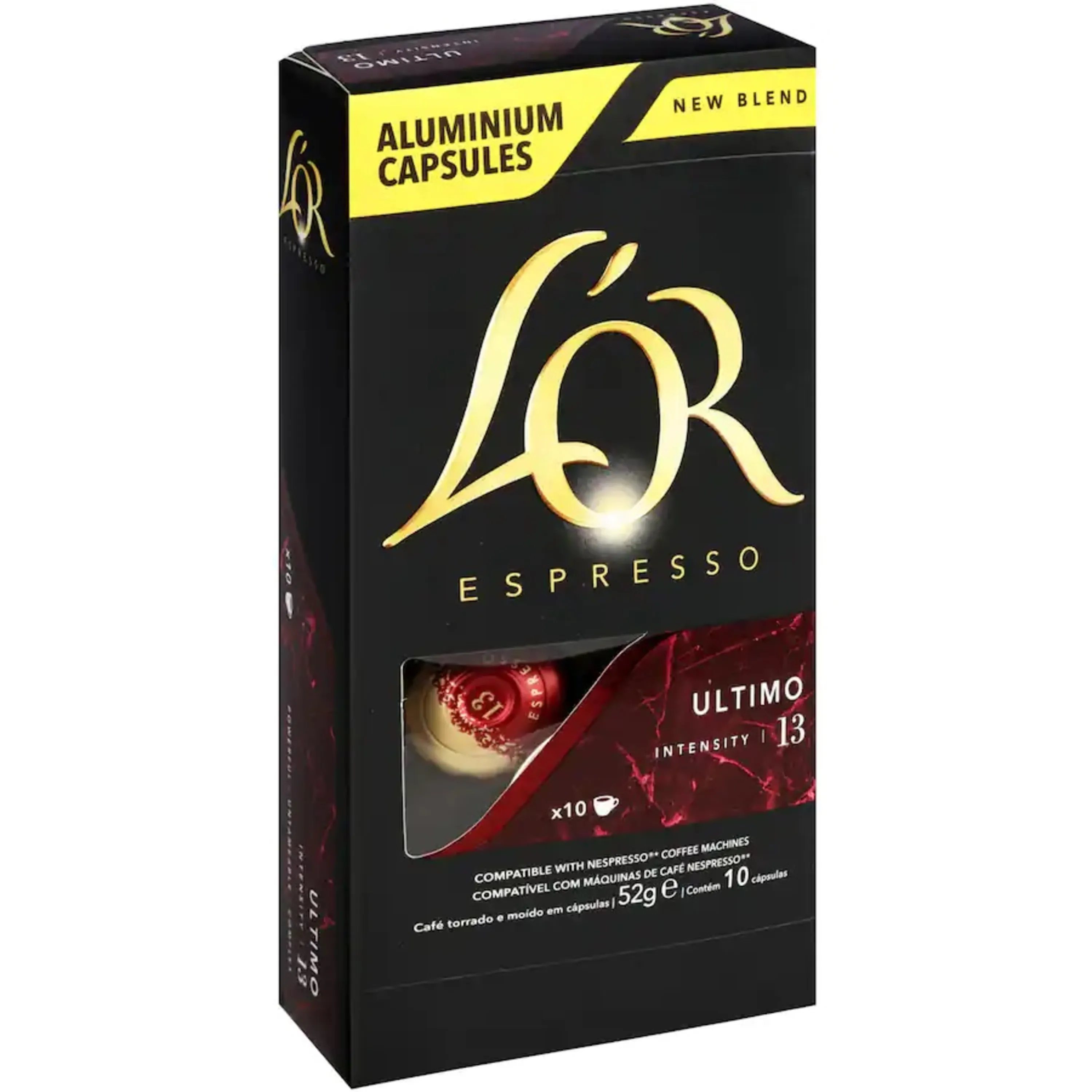کپسول قهوه لر L'or Espresso Ultimo با غلظت 13 و طعم کاکائو